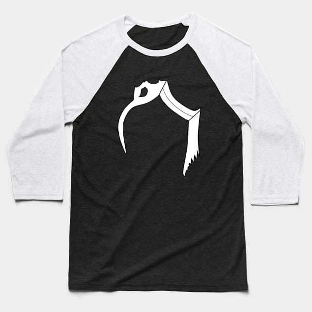 Ambiguous Snake-Blade Compound Shape Baseball T-Shirt by Living Emblem